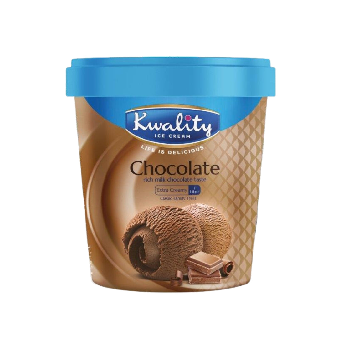 Kwality Ice Cream 1 Ltr Chocolate (Pack of 3)