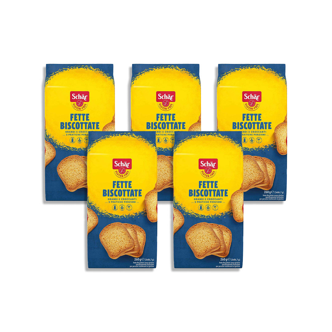 Schar Fette Biscottate 260g (Pack of 5) –