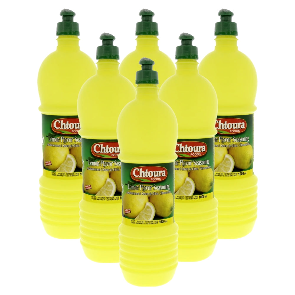 Chtoura Lemon Flavour Seasoning 1L - (Pack of 6 pieces)