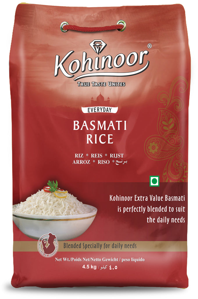 Kohinoor Everyday Basmati Rice 4.5Kg (Pack of 4)