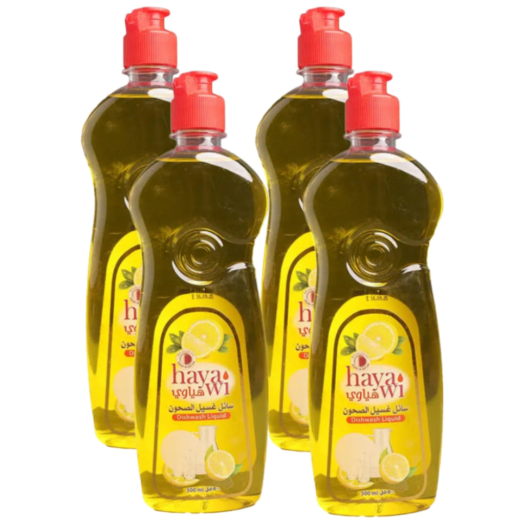 Hayawi Dish Wash Lemon  500 ml (Pack of 4)