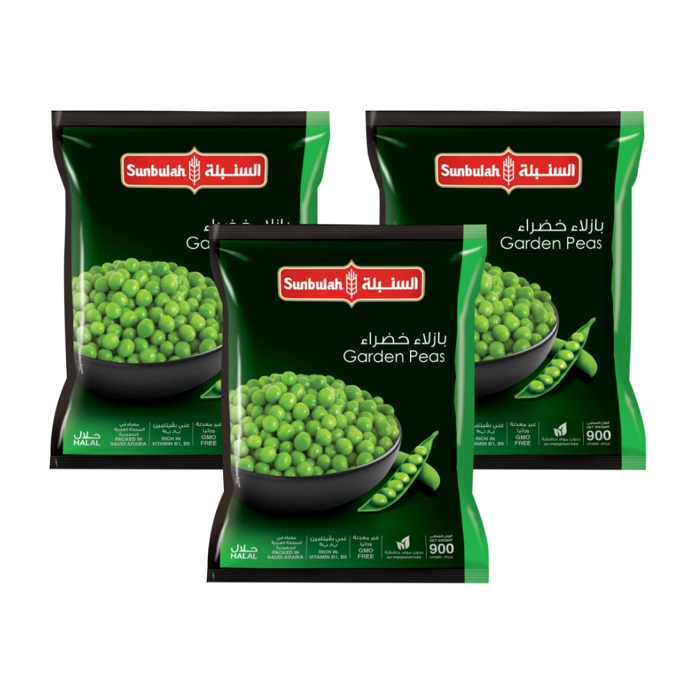 Sunbulah Garden Peas 900g (Pack of 3)