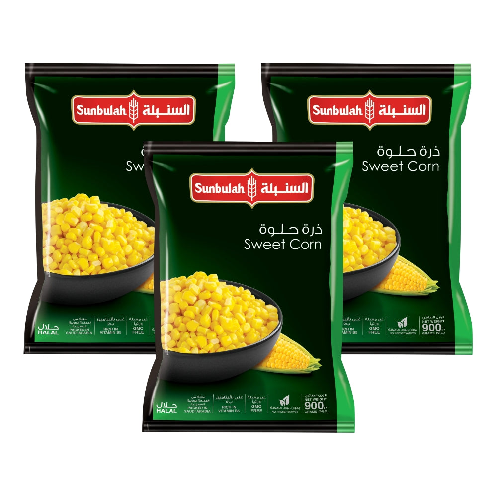 Sunbulah Sweet Corn 900g (Pack of 3)