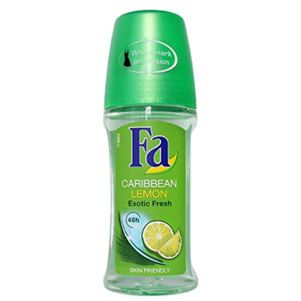 Fa Roll On Caribbean Lemon 50ml - Pack Of 6 Pieces - Billjumla.com