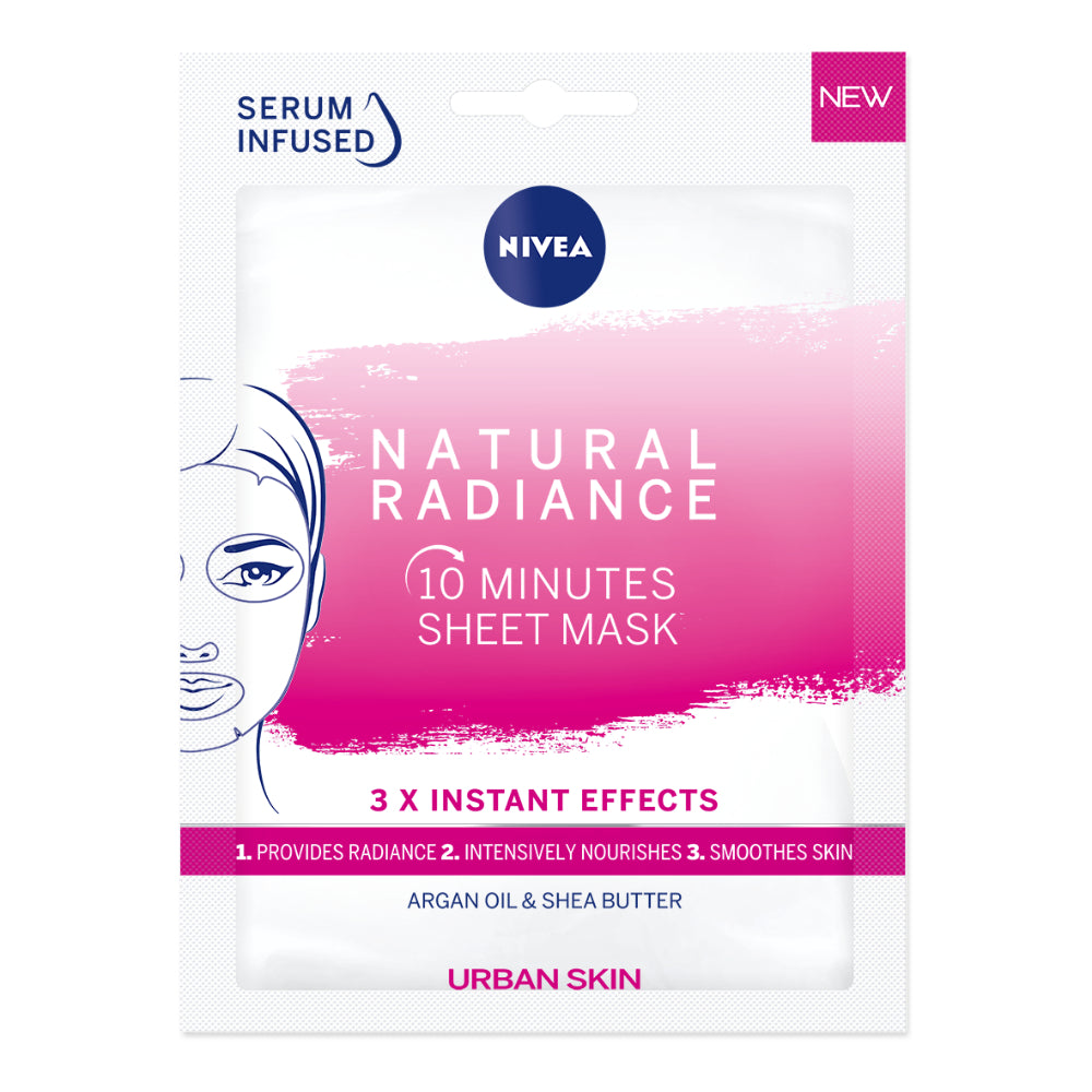 Nivea Natural Radiance Sheet Mask - (Pack Of 15) - Billjumla.com