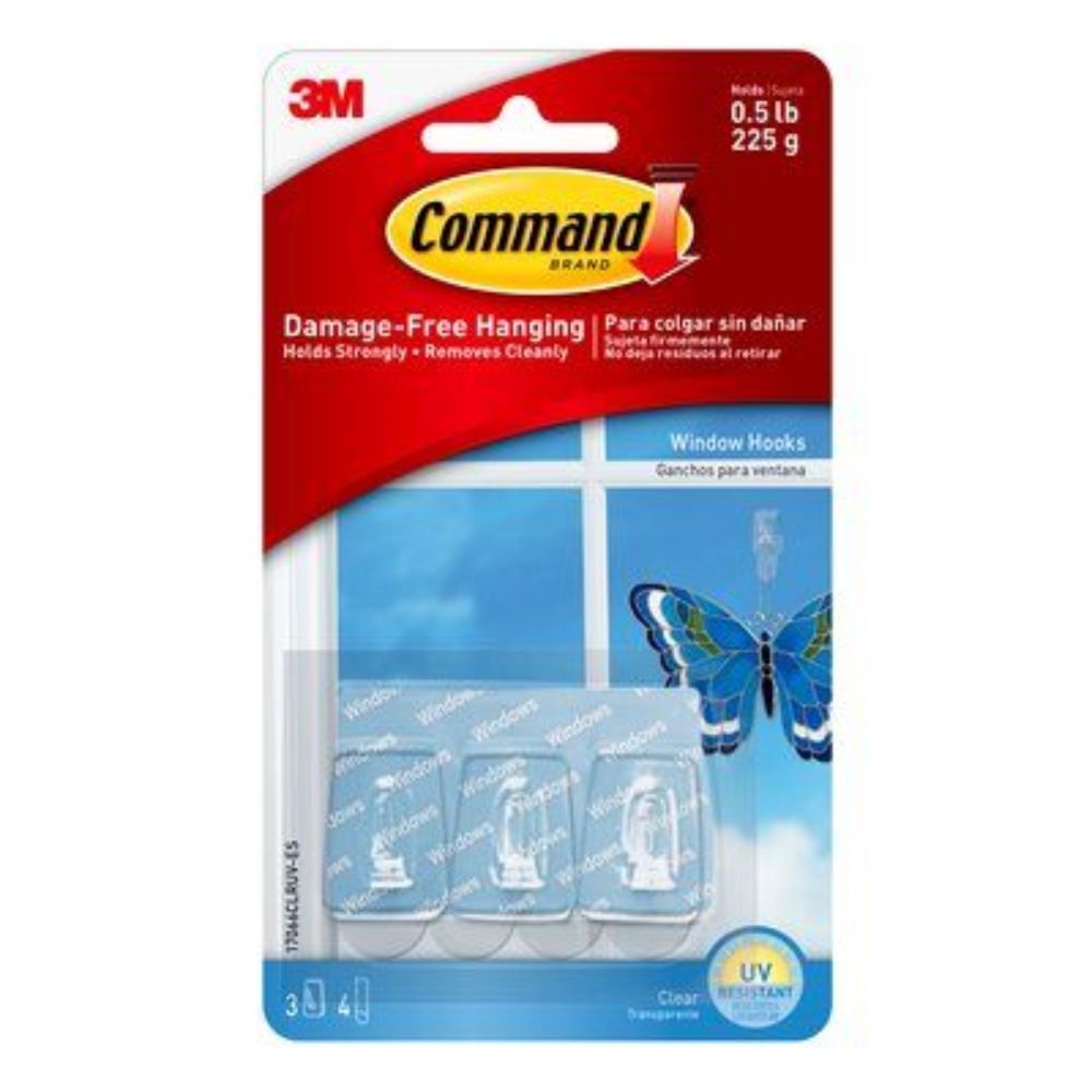 3M Command Window Hooks  - (Pack of 6) - Billjumla.com