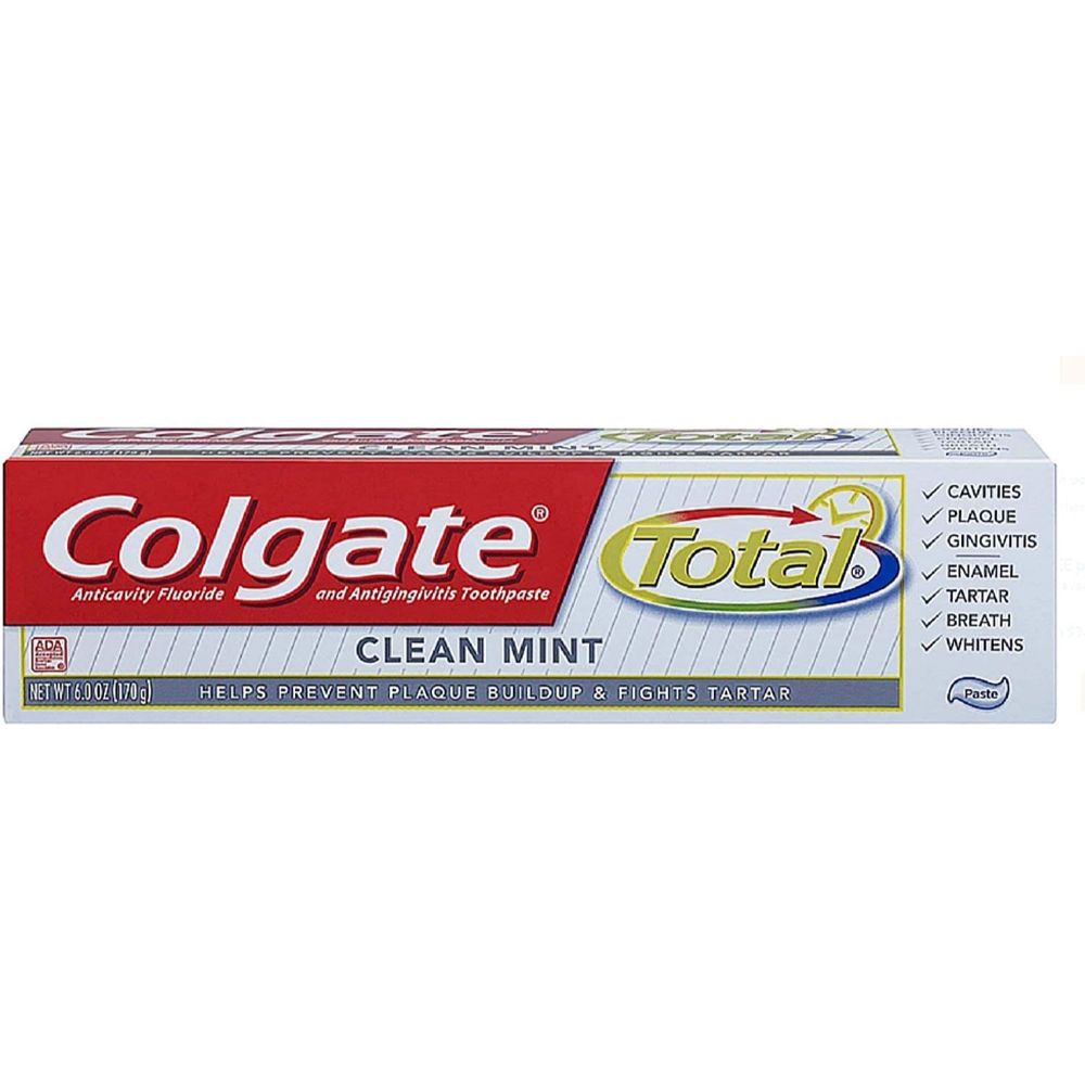 Colgate Total Clean Mint Fluoride Toothpaste  75ml - Pack of 6 - Billjumla.com