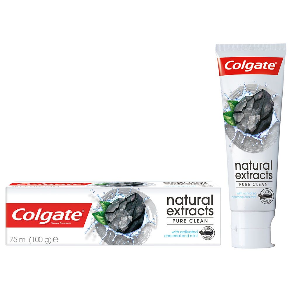 Colgate Toothpaste Natural Extracts Charcoal 75ML - Pack of 6 - Billjumla.com