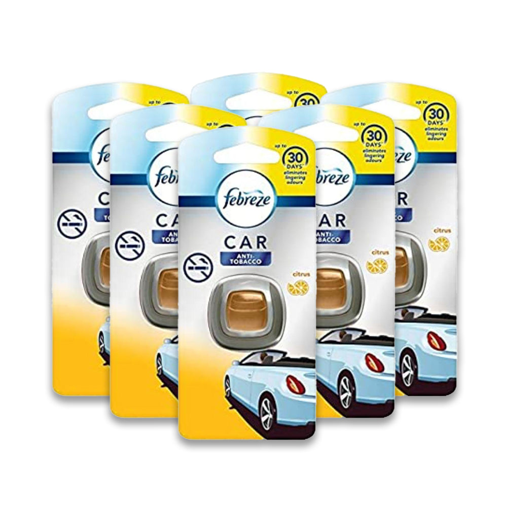 Febreze Jaguar Car Freshener Anti-Tobacco 2Ml (Pack Of 6