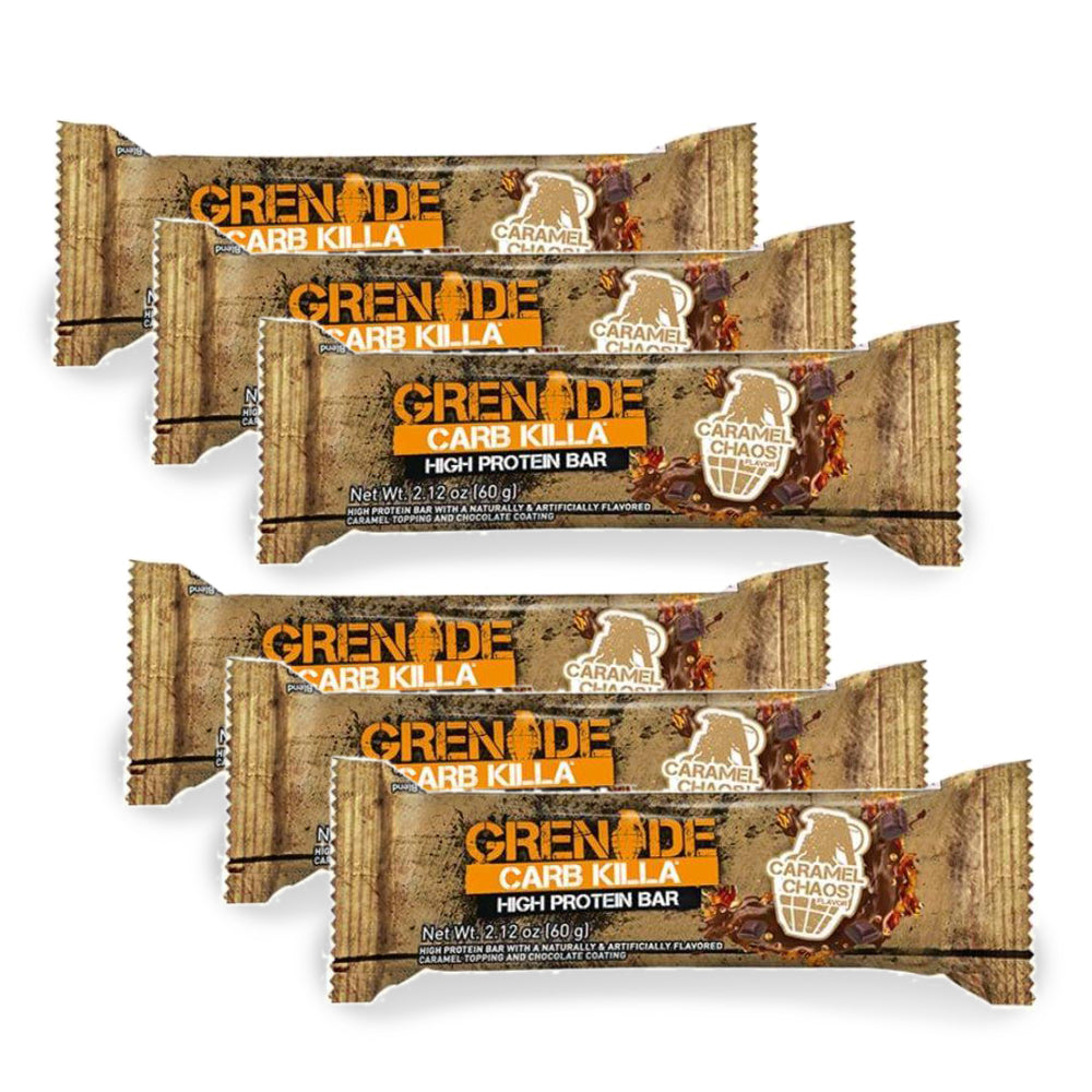 Grenade Caramel Chaos Bar 60g (Pack of 6)