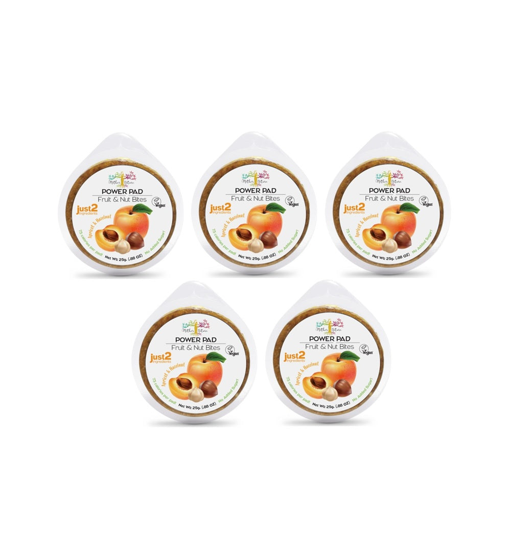 Mother Nature Power Pad Apricot & Hazelnut Healthy Snack 25g - (Pack of 5)