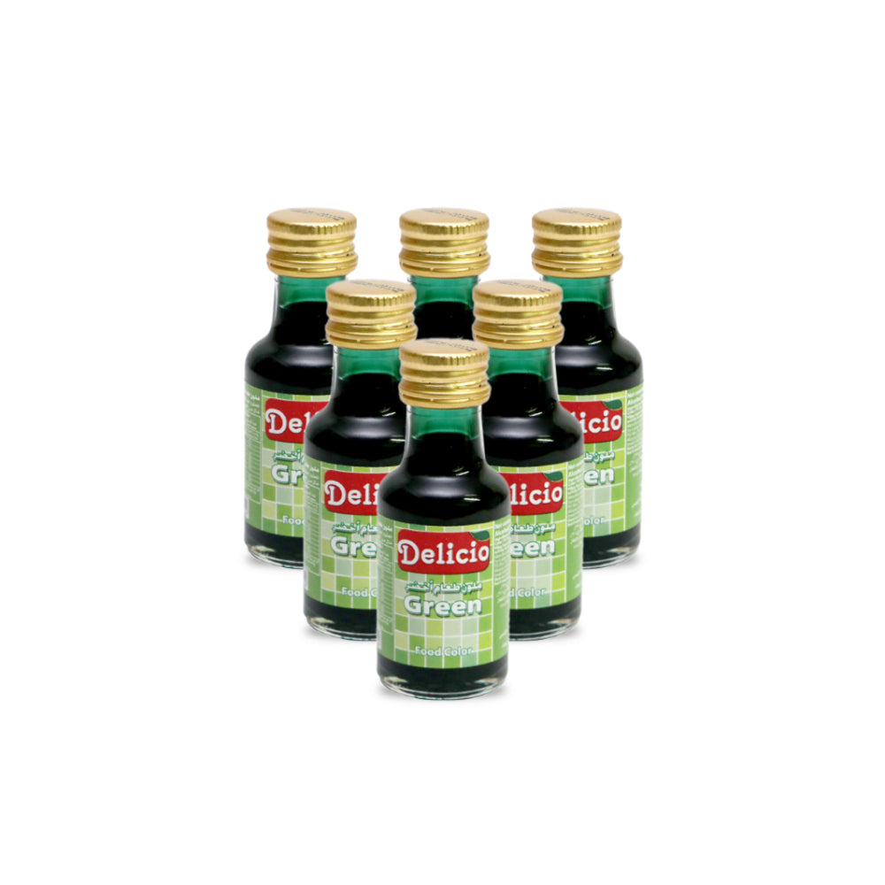 Delicio Green Color 28ml (حزمة 6)