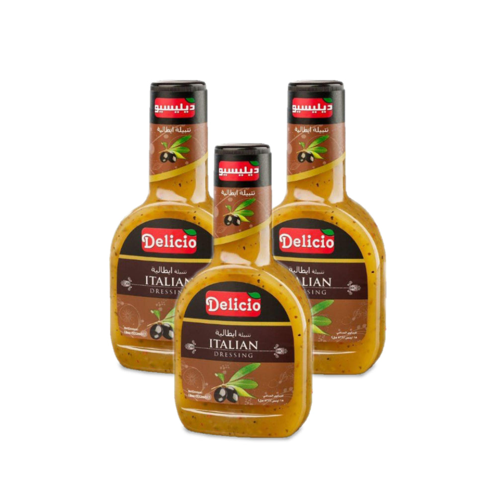 Delicio Italian Dressing 532ml (Pack of 3)