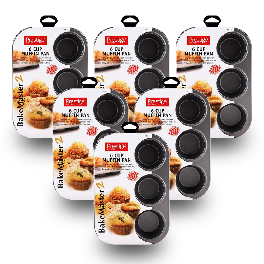 Prestige 6 Cup Muffin Pan 6 Pieces - Billjumla.com