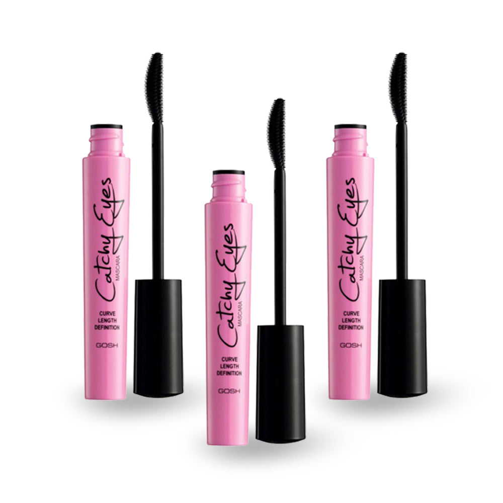 GOSH Catchy Eyes Mascara - Black (Pack of 3 pieces) - Billjumla.com