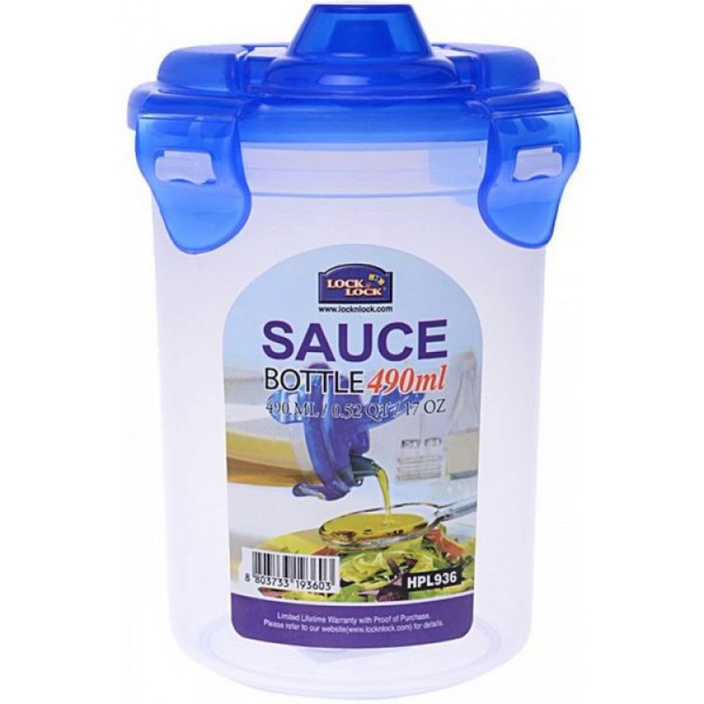 Lock N Lock Round Tall Sauce Container 490ml -6 Pieces