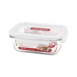 Lock N Lock Boroseal Glass Rectangular Container - 380ml (Pack of 12 p ...