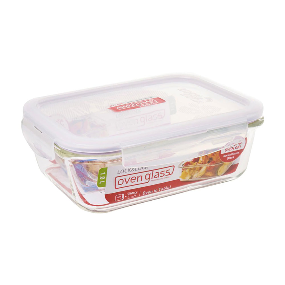 Lock N Lock Boroseal Glass Rectangular Container - 1L - Billjumla.com