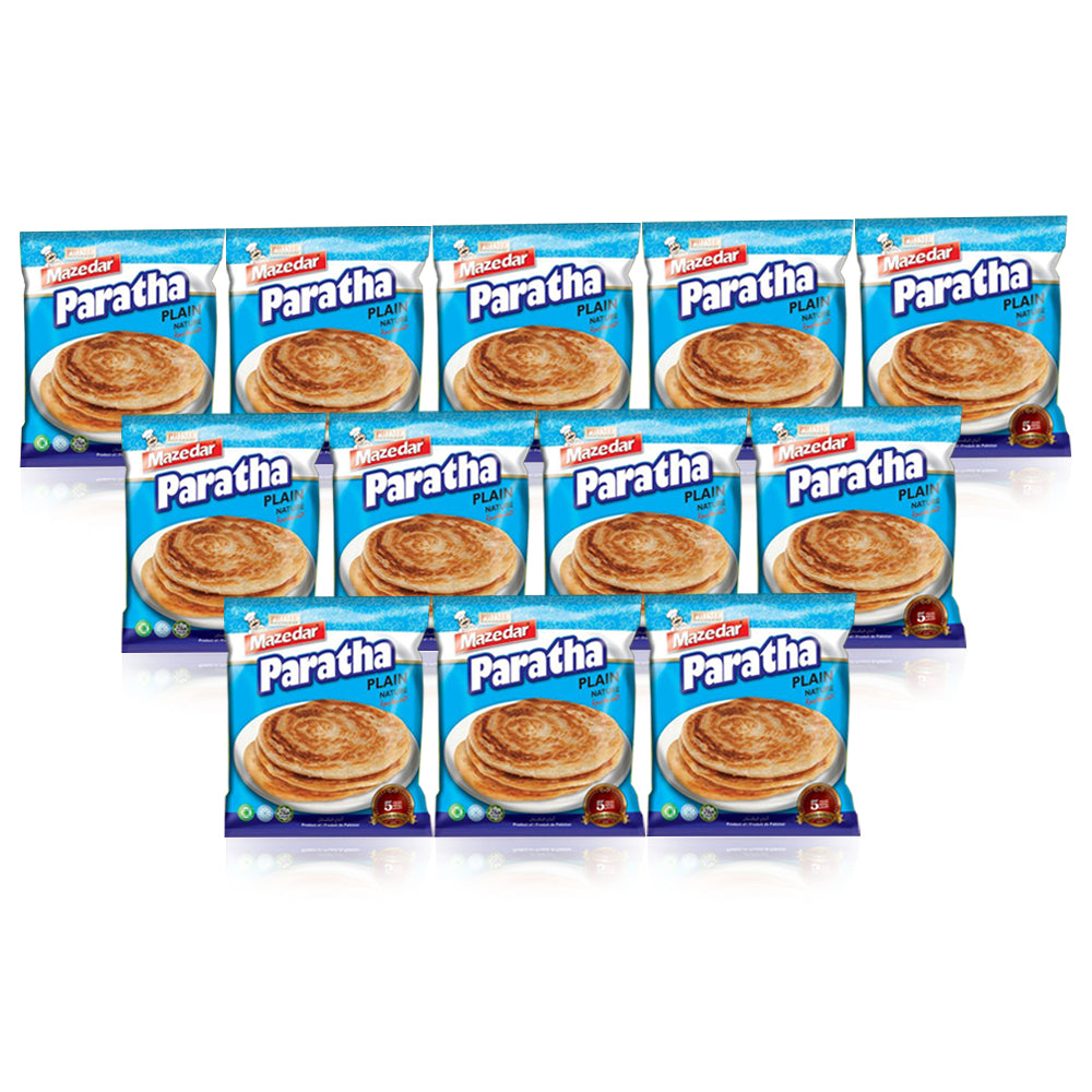 Mazedar Frozen Plain Paratha 400gm  - (Pack Of 12)