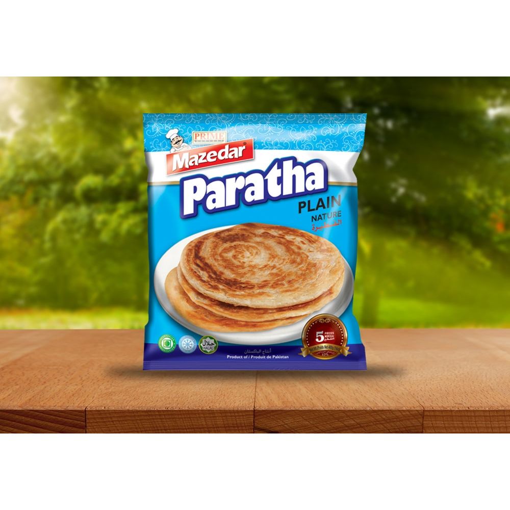 Mazedar Frozen Plain Paratha 400gm  - (Pack Of 12) - Billjumla.com