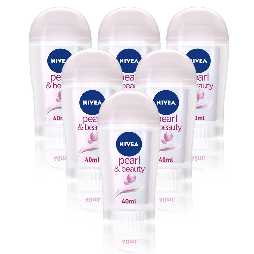 Nivea Pearl & Beauty Stick Female 40ml - (Pack Of 6) - Billjumla.com