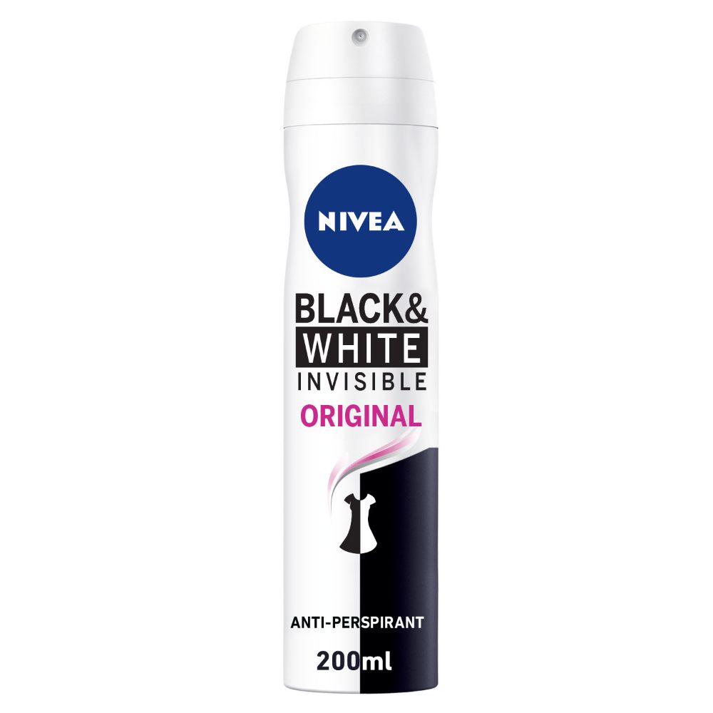 Nivea Deo Black & White Female 200ml - (Pack of 6) - Billjumla.com