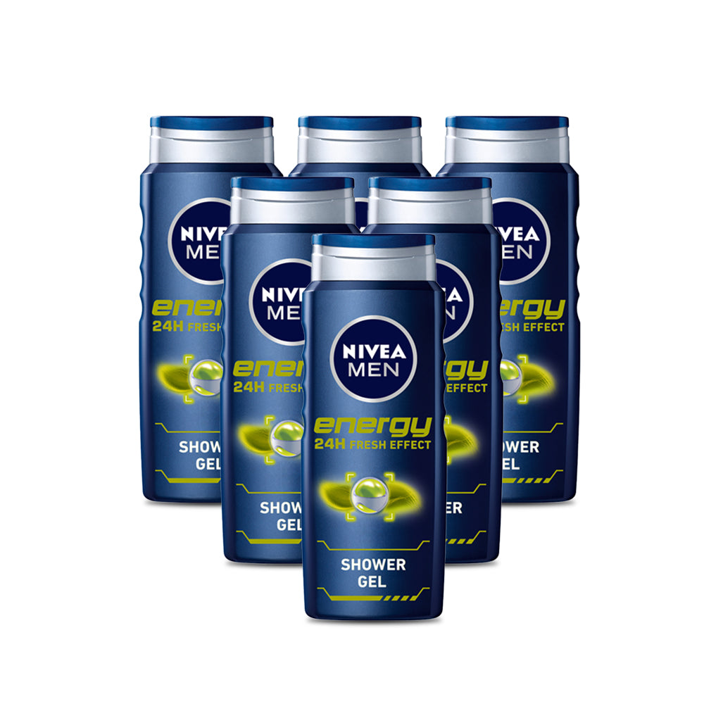 Nivea Shower Energy For Men 500 Ml-(Pack Of 6) – Billjumla.com