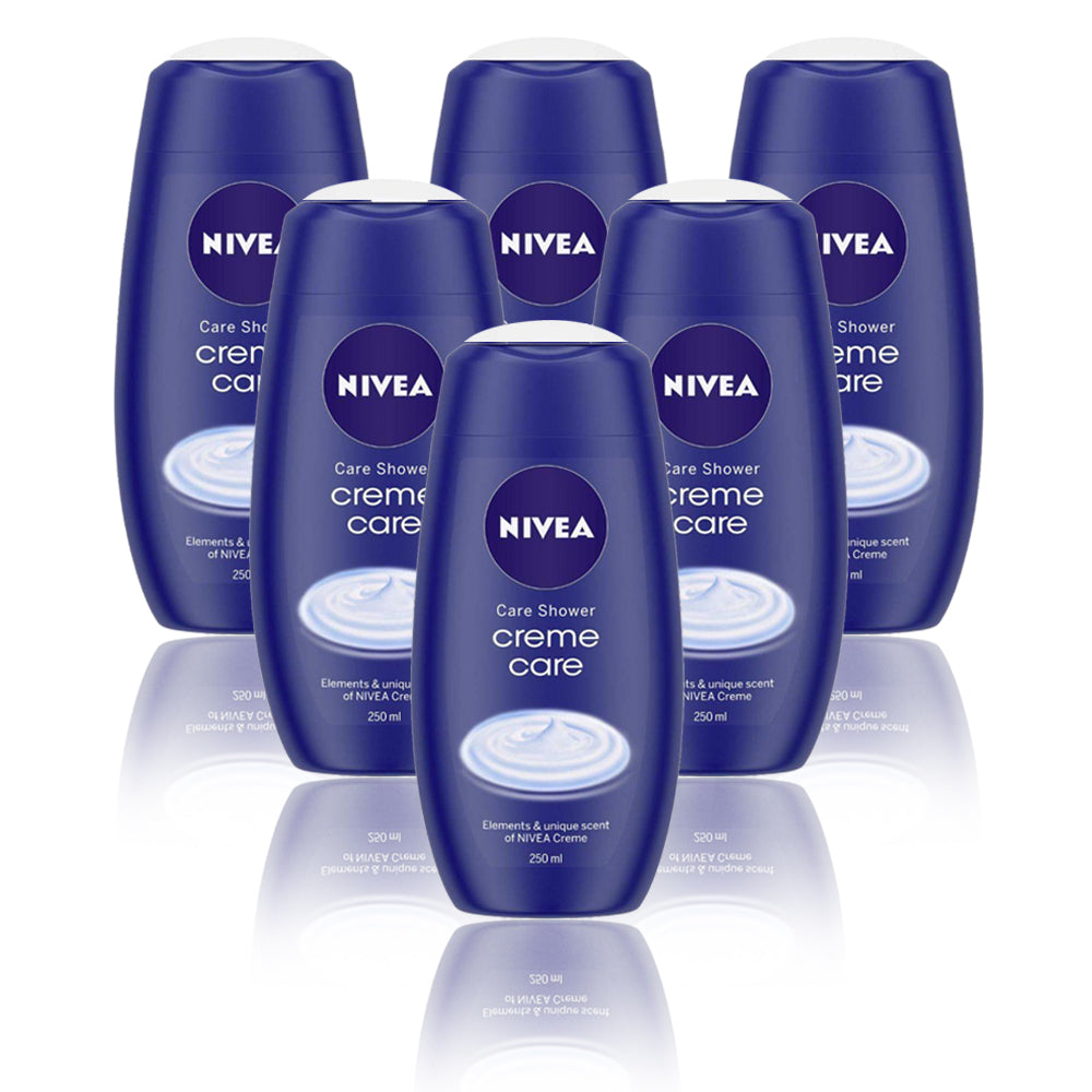 Nivea Shower Creme Care Body Wash 250ml - (Pack Of 6)