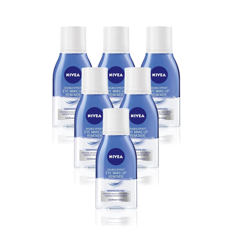 Nivea Double Effect Eye Make Up Remover 125ml - (Pack Of 6) - Billjumla.com