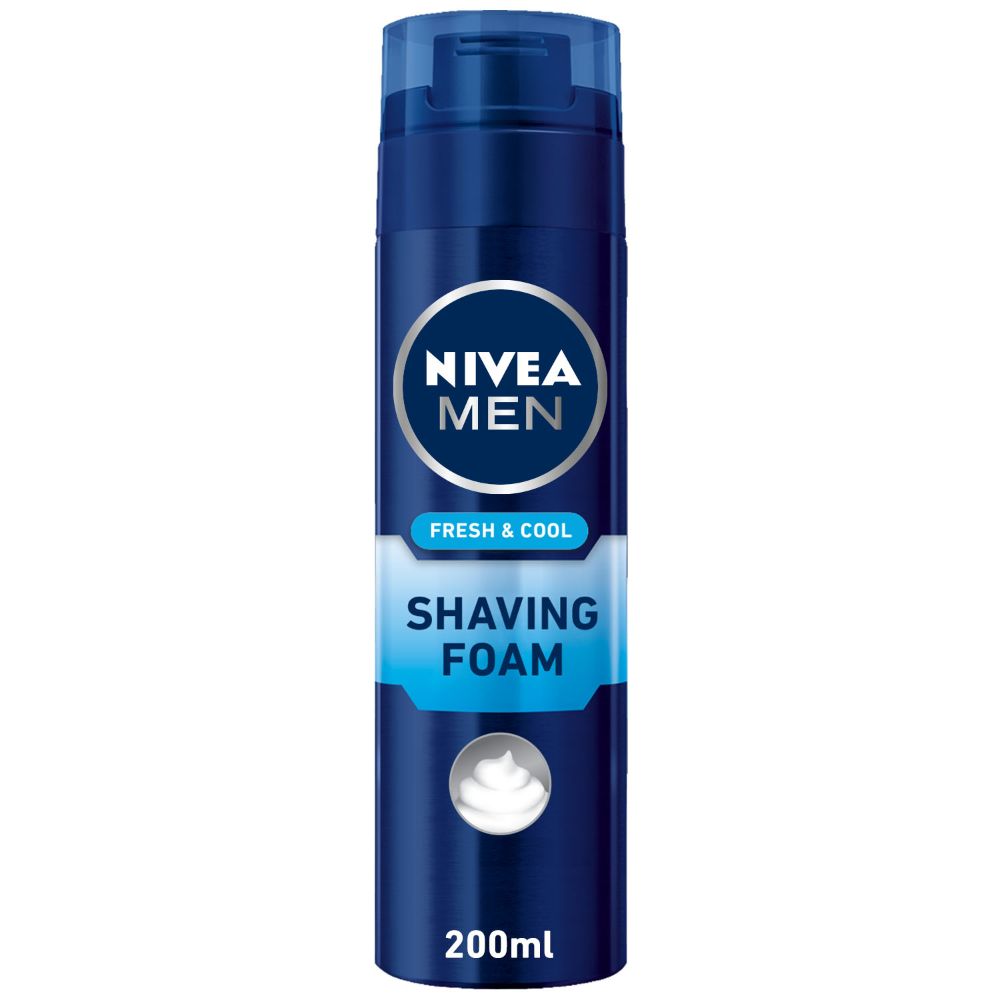 Nivea Men Cool Kick Shaving Foam 200ml - (Pack Of 6) - Billjumla.com