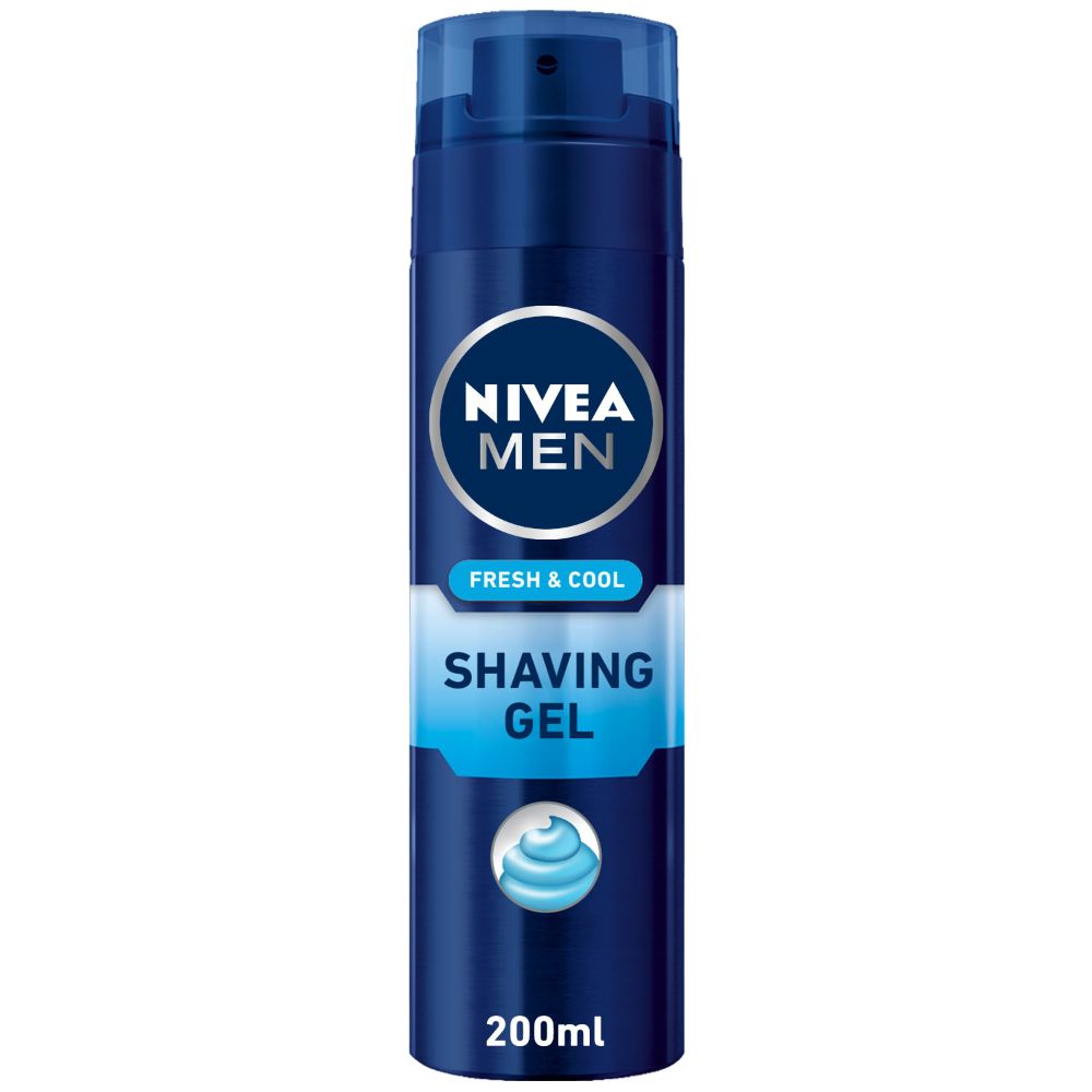 Nivea Men Cool Kick Shaving Gel 200ml - (Pack Of 6) - Billjumla.com