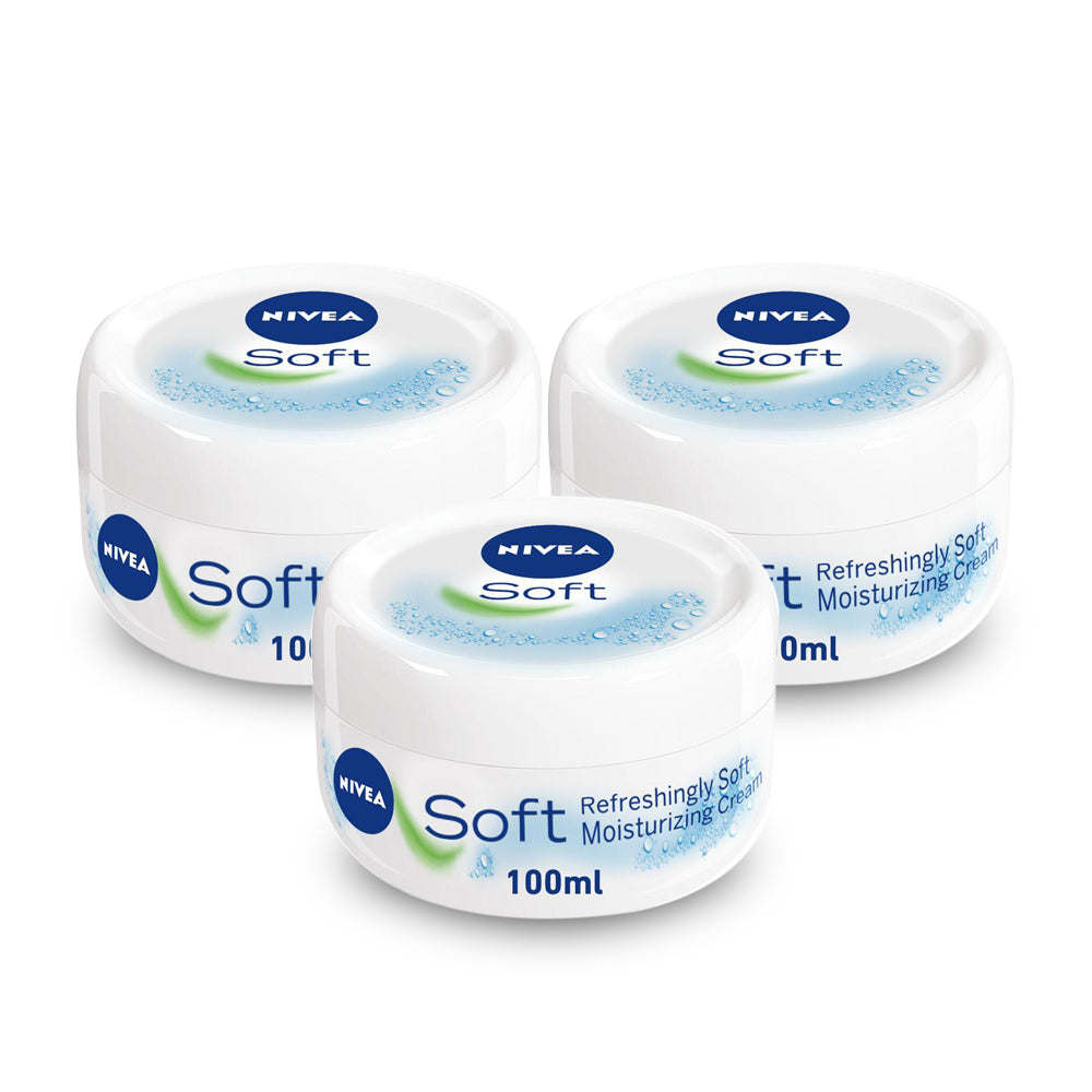 Nivea Soft Jar Moisturizing Cream 100ml - (Pack Of 6) - Billjumla.com