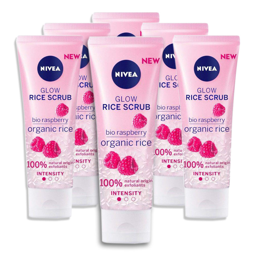 Nivea Glow Rice Face Scrub 75ml - (Pack Of 6) - Billjumla.com