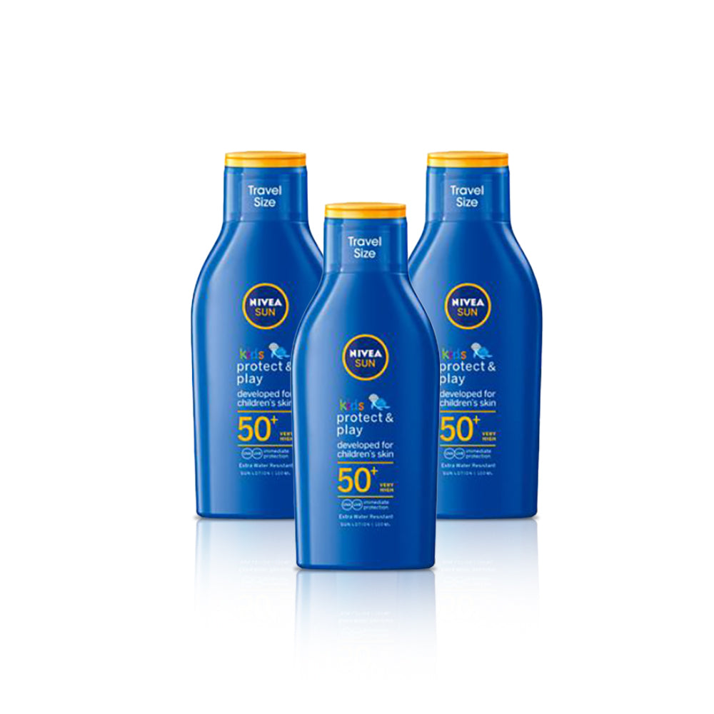 Nivea Sun Kids Lotion SPF 50+ 100ml (حزمة 3)