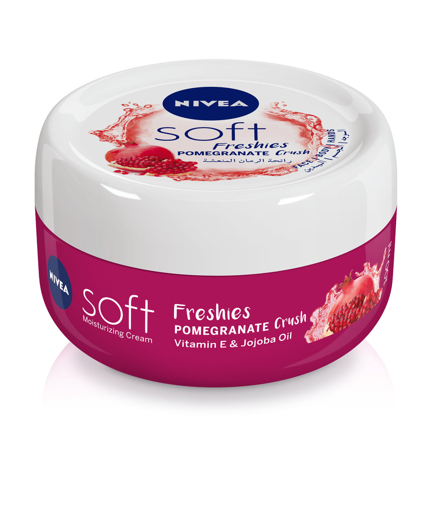 Nivea Soft Jar Pomegranate 100ml (Pack of 3)