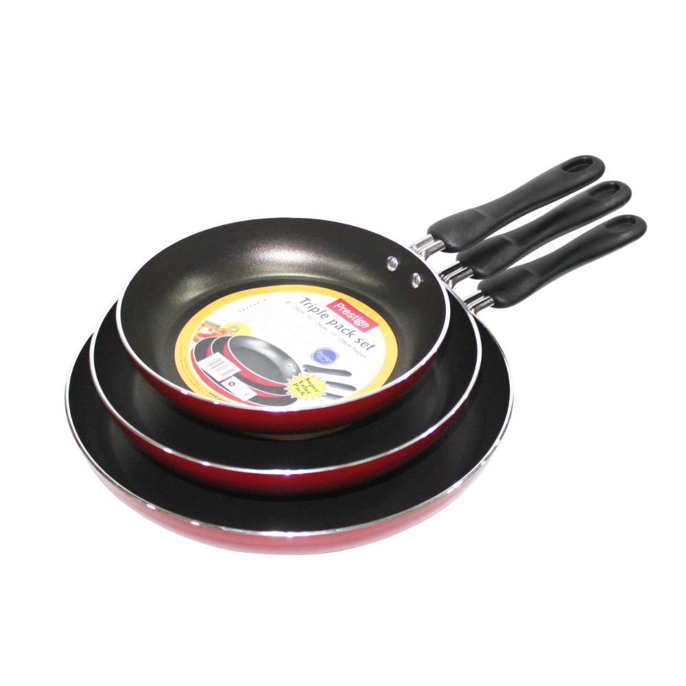 Prestige Fry Pan 3 Piece Set (20 cm+24 cm+28 cm) - Billjumla.com