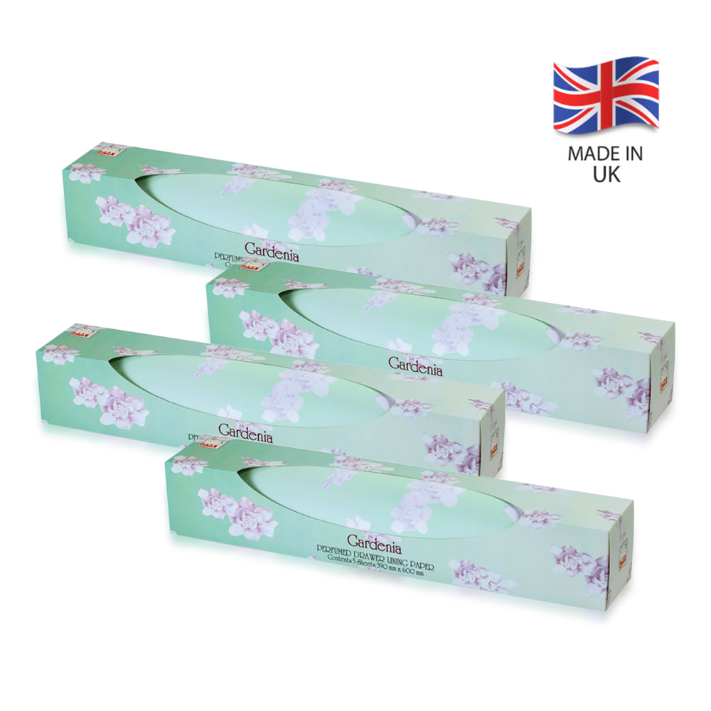 Al Shaya Perfumes Drawer Liner Paper Gardenia 5 Sheet (Pack of 4)