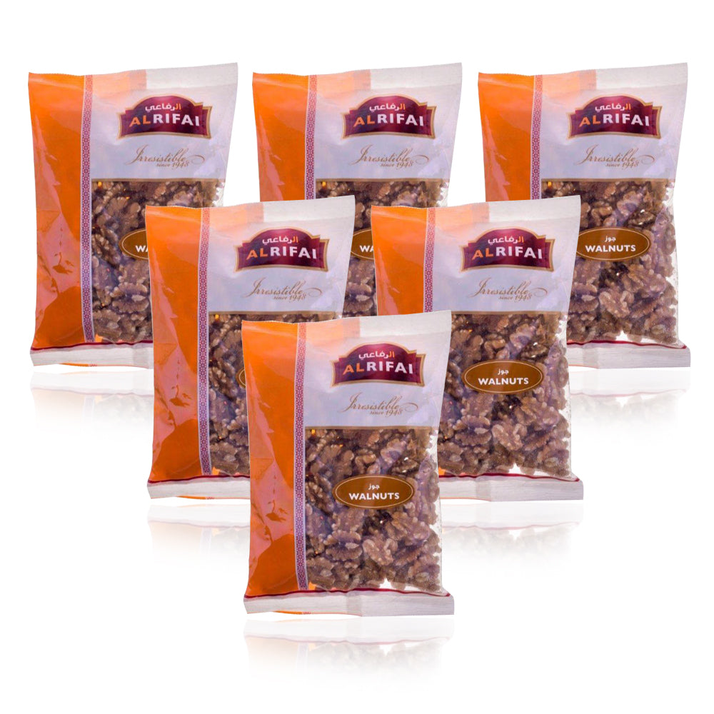 Al Rifai Raw Walnuts 300g - (Pack Of 6 Pieces)