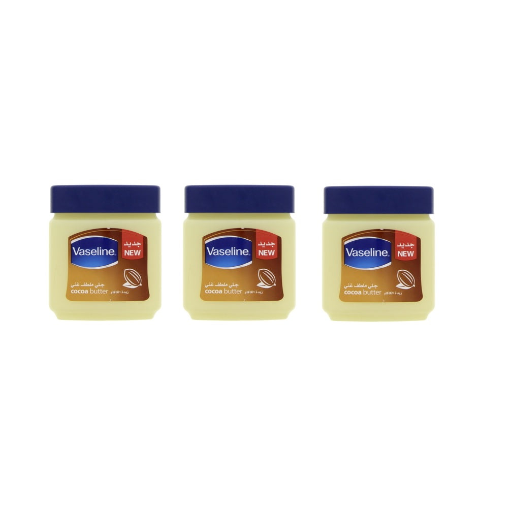 Vaseline Rich Conditioning Jelly Cocoa Butter 120ml - (Pack Of 3)