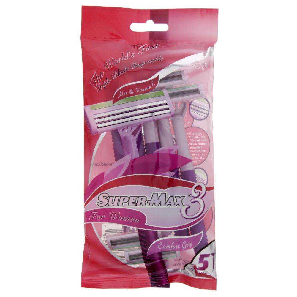 Supermax Confidence Razor Pouch for Women 4+2 (Pack Of 6 Pieces) - Billjumla.com