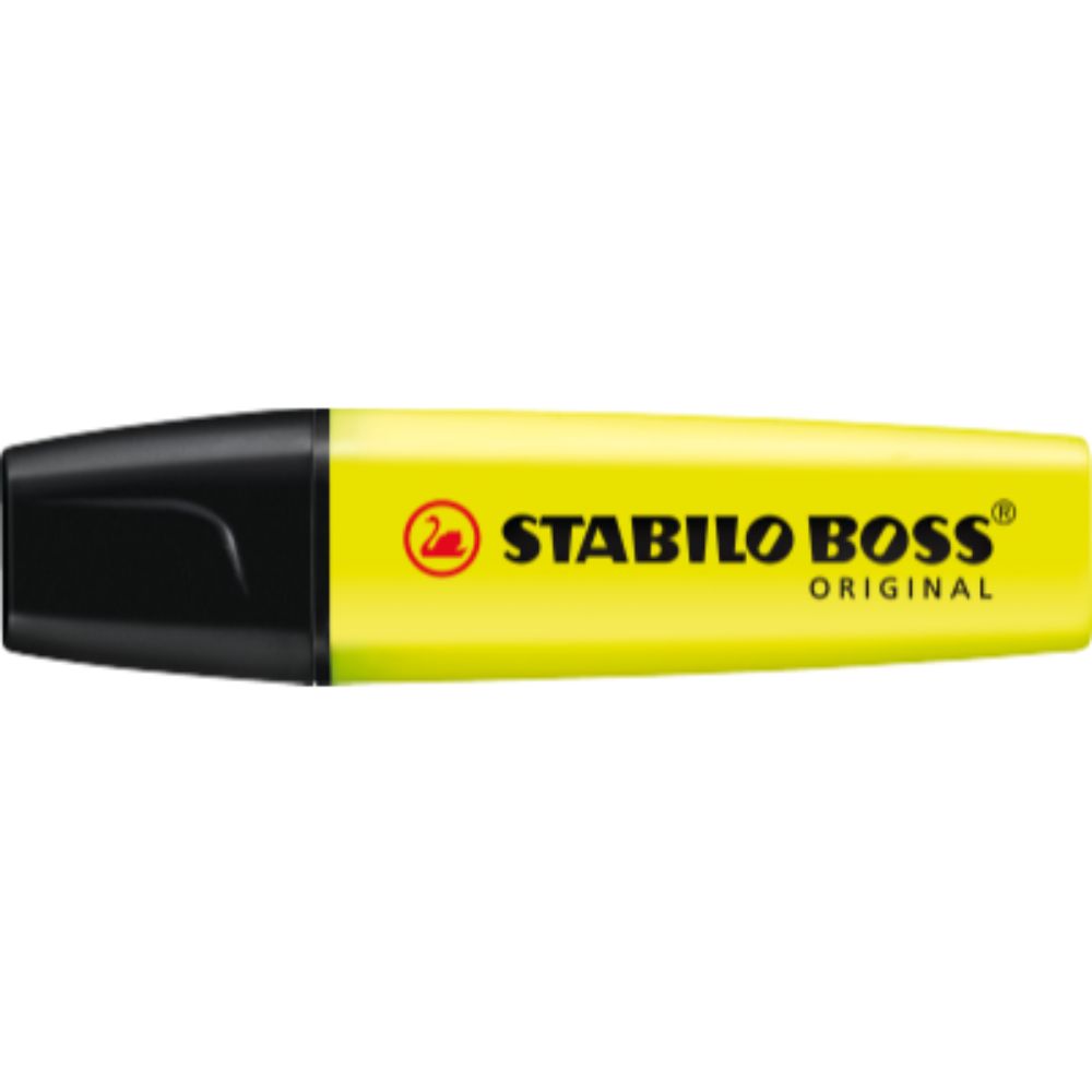 STABILO BOSS ORIGINAL highlighter single - yellow (pack of 6) - Billjumla.com