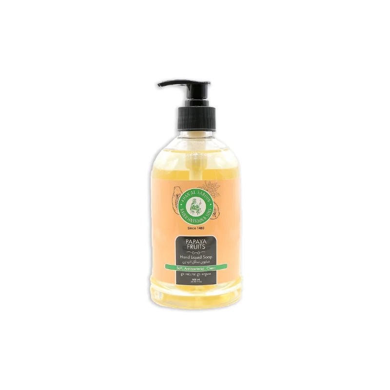 Khan Al Saboun Liquid Soap  -  Fruity Papaya 500ml