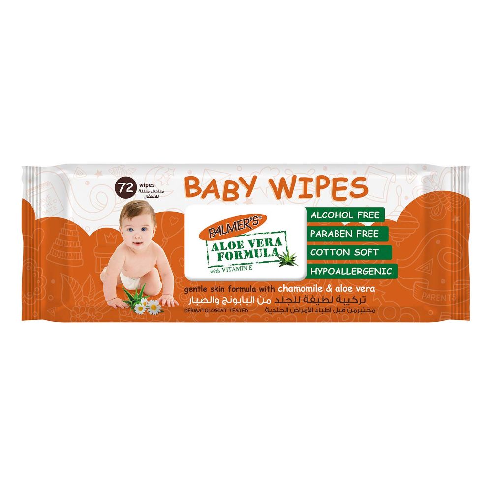 Palmers Baby Flow Wipes 72 Sheets  (Pack Of 12) - Billjumla.com