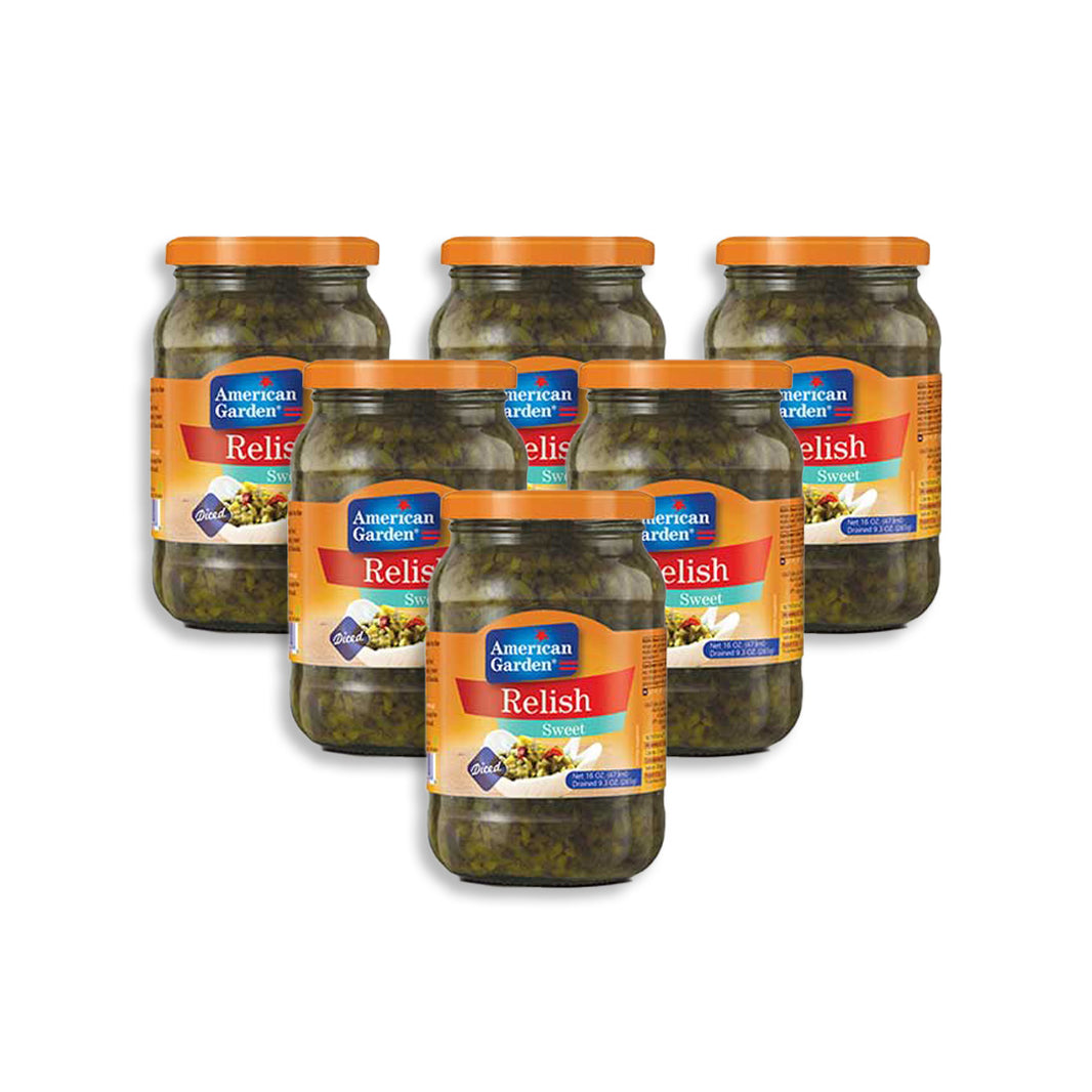 American Garden Sweet Relish 454g (Pack of 6)