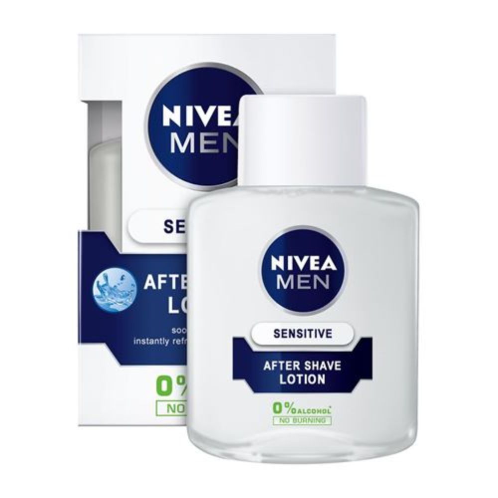 Nivea Men Sensitive Aftershave Fluid 100ml - (Pack Of 6) - Billjumla.com