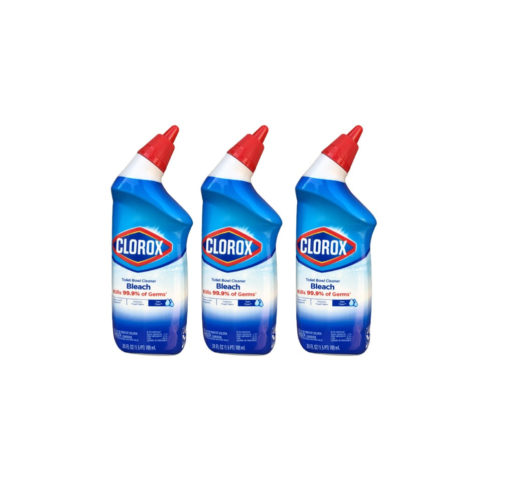 Clorox Evalet Bowl Cleaner Bleach 709ml - (حزمة 3)