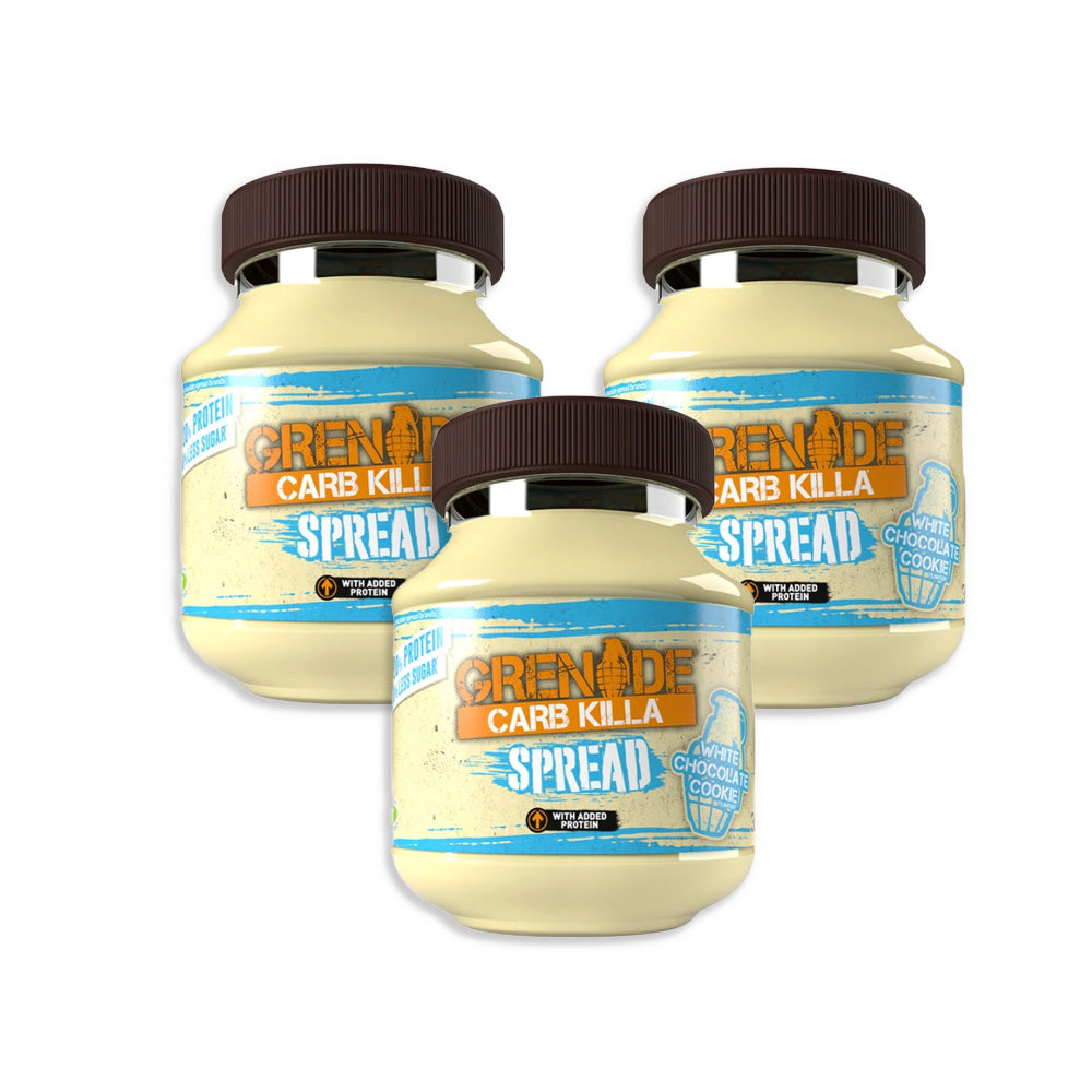 Grenade White Chocolate Cookie Spread 360g (Pack of 3)